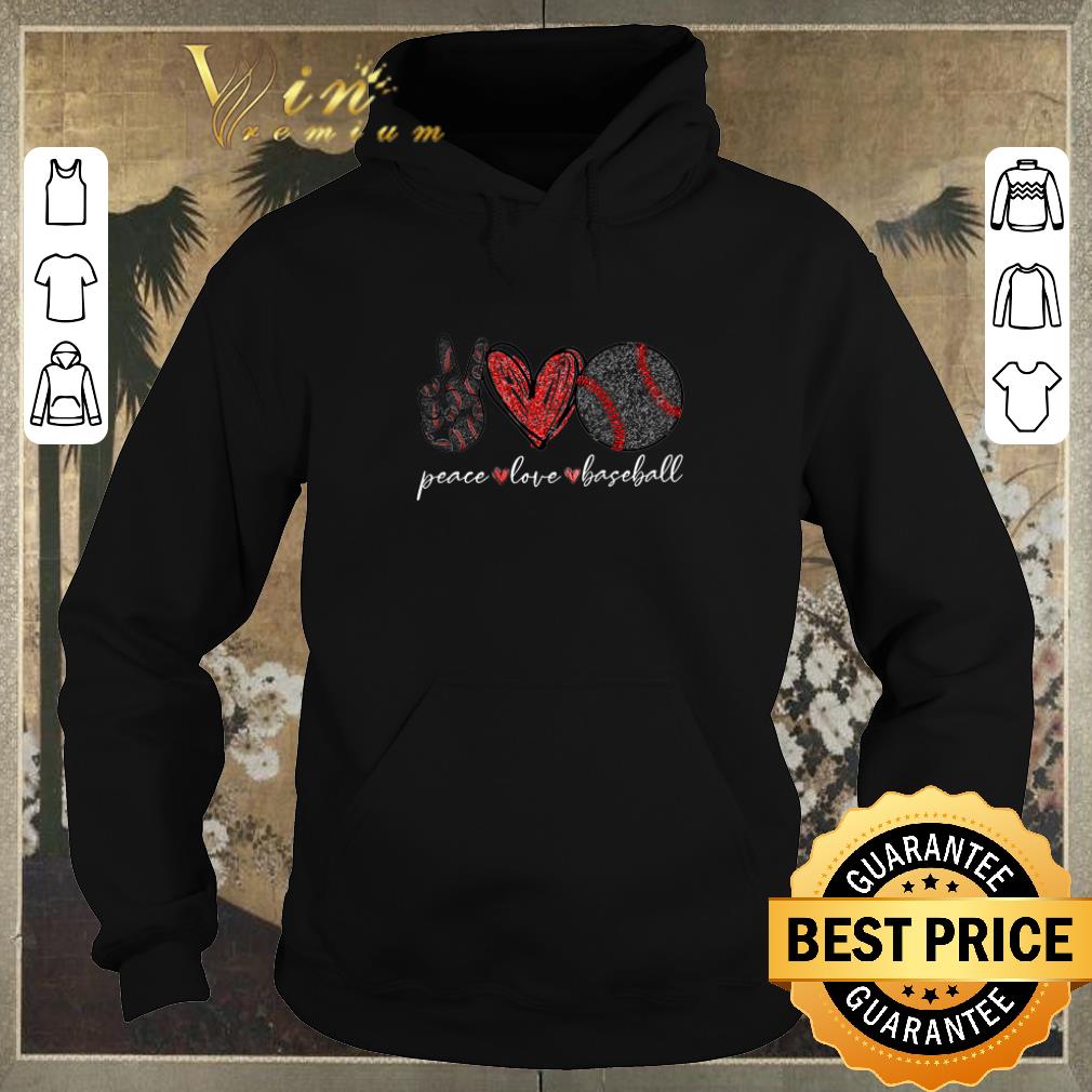 Original Diamond Peace love baseball shirt sweater Original Diamond Peace love baseball shirt sweater 4 - Original Diamond Peace love baseball shirt sweater
