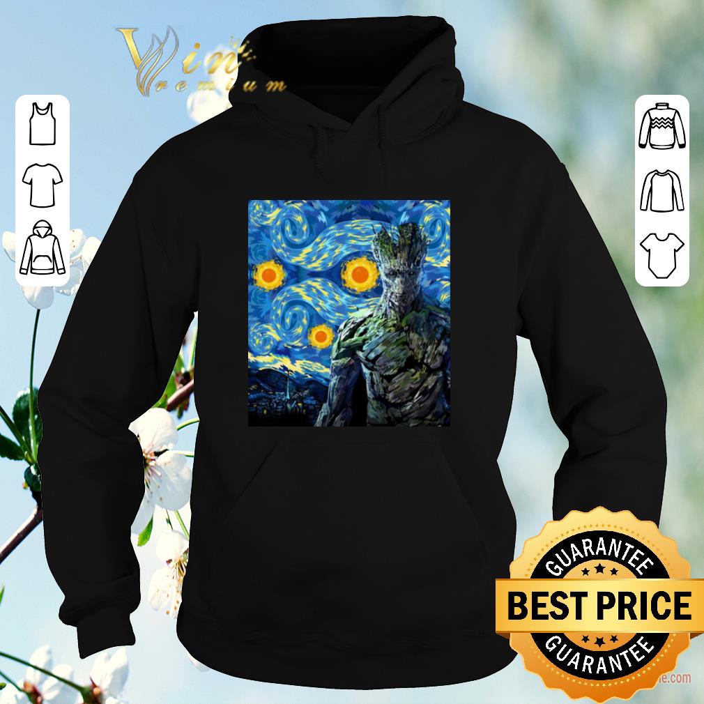 Original Marvel Groot Mashup Van Gogh Starry Night shirt sweater 4 - Original Marvel Groot Mashup Van Gogh Starry Night shirt sweater