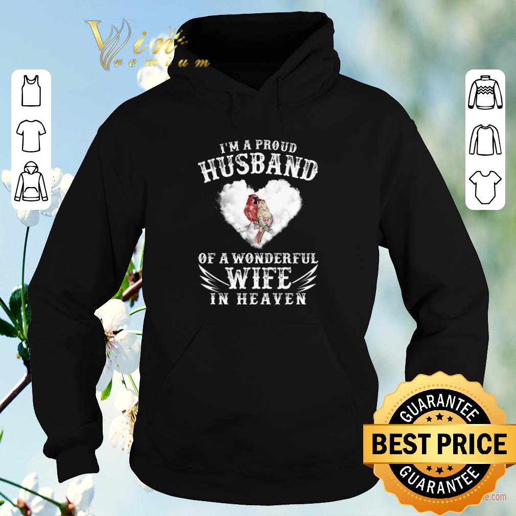Premium Cardinal birds i am a pround husband of a wonderful wife in heaven shirt sweater 4 - Premium Cardinal birds i am a pround husband of a wonderful wife in heaven shirt sweater