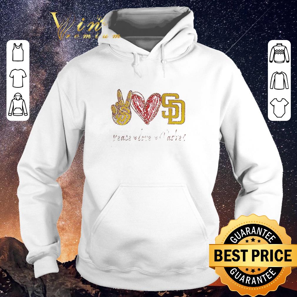 Premium Diamond Peace Love San Diego Padres Logo shirt sweater 4 - Premium Diamond Peace Love San Diego Padres Logo shirt sweater