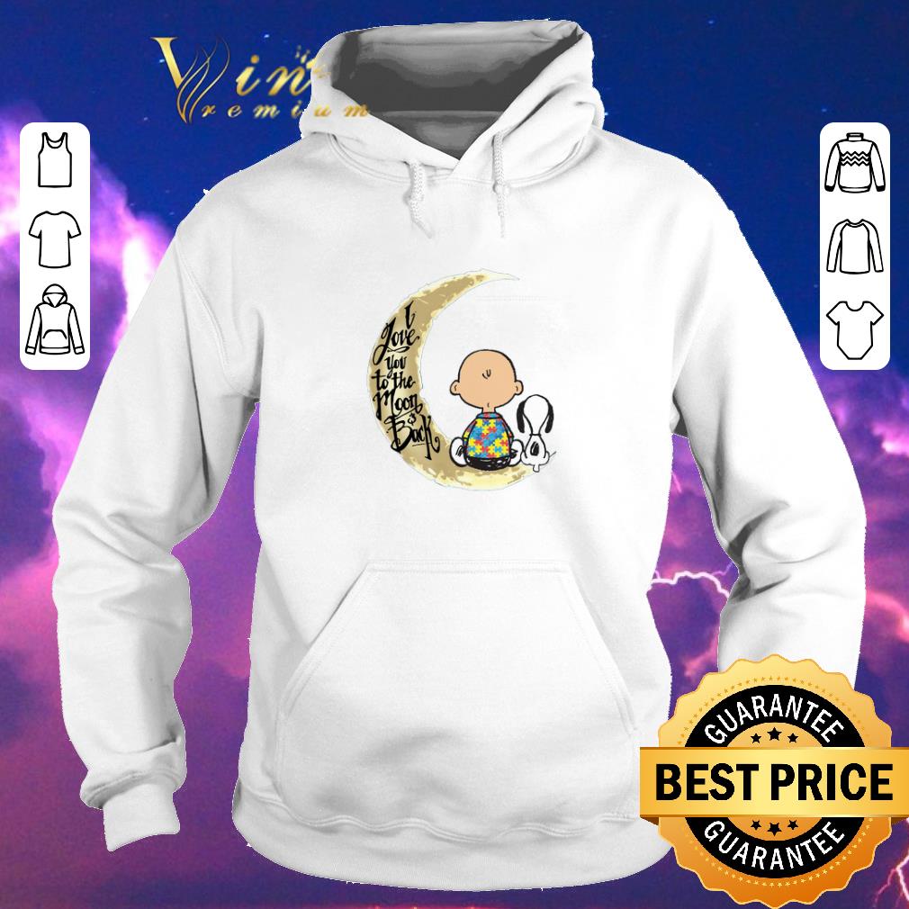 Premium Snoopy Charlie Brown Autism I Love You To The Moon & Back shirt sweater Premium Snoopy Charlie Brown Autism I Love You To The Moon Back shirt sweater 4 - Premium Snoopy Charlie Brown Autism I Love You To The Moon & Back shirt sweater