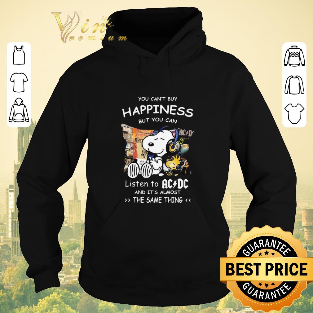 Premium Snoopy Woodstock you can't buy happiness but you can listen to ACDC shirt sweater Premium Snoopy Woodstock you can t buy happiness but you can listen to ACDC shirt sweater 4 - Premium Snoopy Woodstock you can't buy happiness but you can listen to ACDC shirt sweater