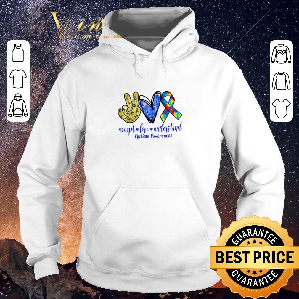 Pretty Accept love understand Autism awareness shirt sweater 4 - Pretty Accept love understand Autism awareness shirt sweater