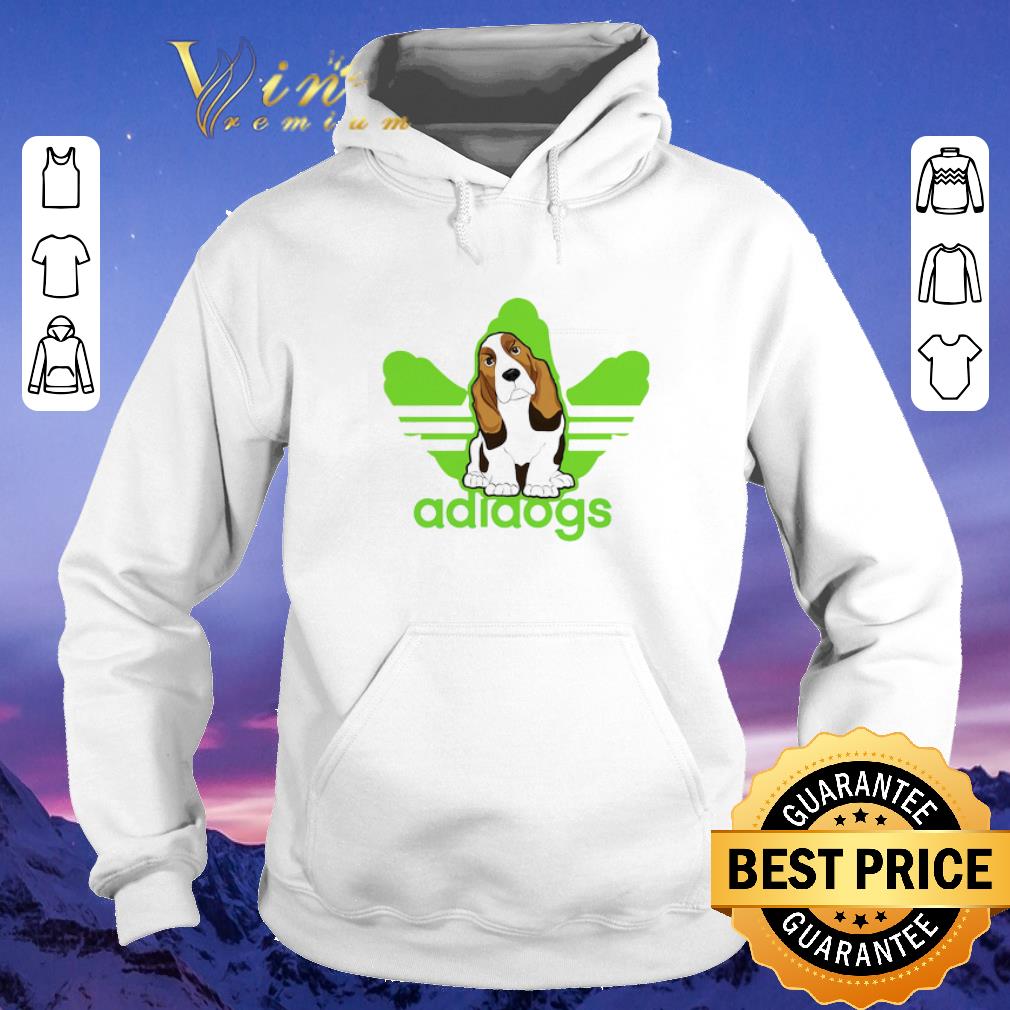 Top Adidas Logo adidogs Basset Hound shirt sweater 4 - Top Adidas Logo adidogs Basset Hound shirt sweater