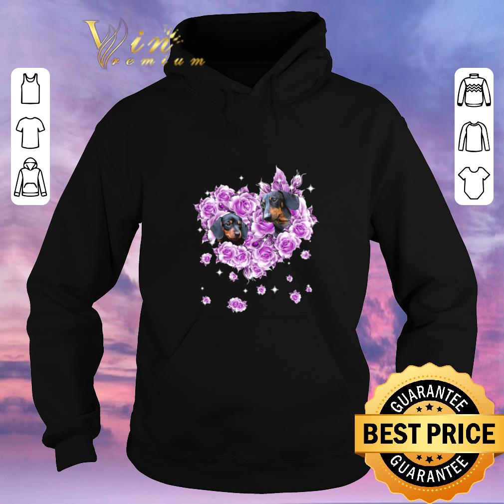 Top Dachshund mom purple rose shirt sweater Top Dachshund mom purple rose shirt sweater 4 - Top Dachshund mom purple rose shirt sweater