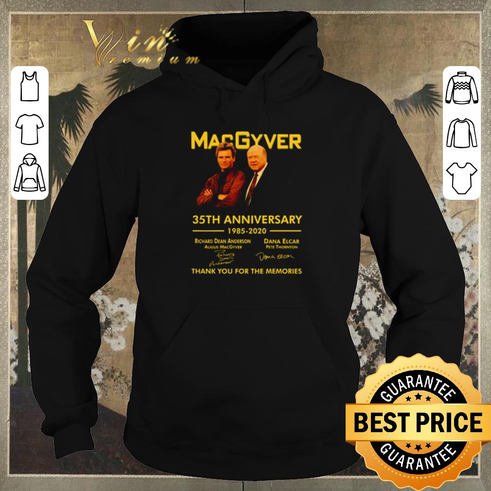 Top MacGyver 35th anniversary 1985 2020 signatures shirt sweater 4 - Top MacGyver 35th anniversary 1985 2020 signatures shirt sweater