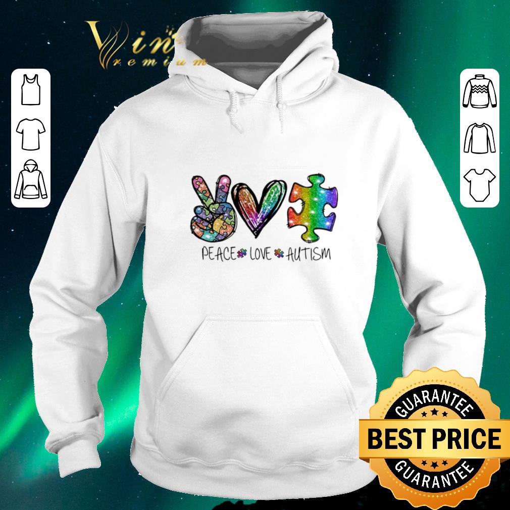 Top Peace Love Autism Awareness puzzle shirt sweater Top Peace Love Autism Awareness puzzle shirt sweater 4 - Top Peace Love Autism Awareness puzzle shirt sweater