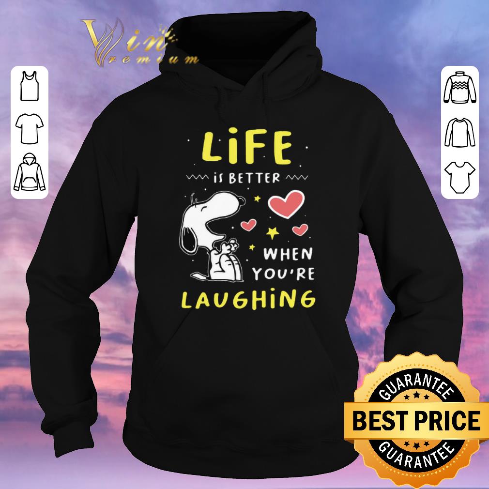Top Snoopy Life Is better When You’re Laughing shirt sweater Top Snoopy Life Is better When You re Laughing shirt sweater 4 - Top Snoopy Life Is better When You’re Laughing shirt sweater