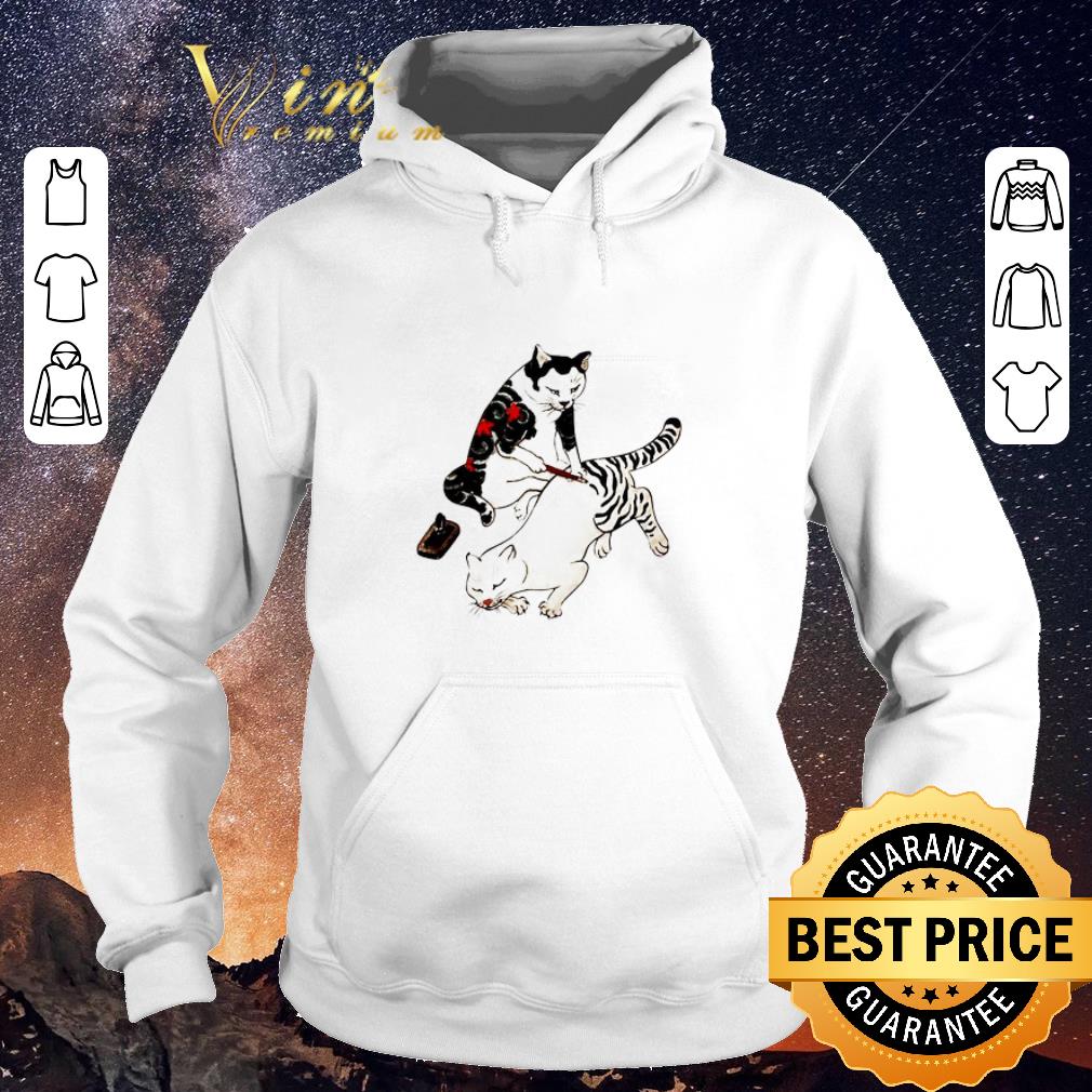 Top Tebori Monmon cats shirt sweater Top Tebori Monmon cats shirt sweater 4 - Top Tebori Monmon cats shirt sweater