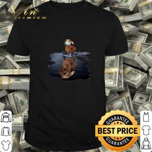 Dachshund mask reflection water mirror shirt
