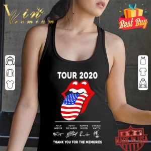 The Rolling Stones Tour 2020 Signatures American Flag shirt