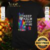 Original Cat watercolor Keep Kalm Stay Home shirt