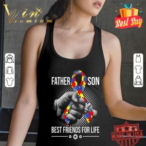 Autism father and son best friends for life shirt