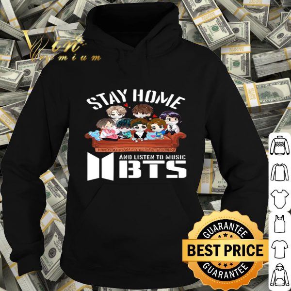Stay home and listen to music BTS Coronavirus shirt