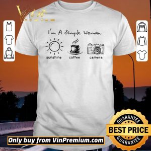 Original I'm A Simple Woman Sunshine Coffee Camera shirt sweater