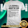 Top 5 Things you should know about my dad he is a freaking awesome grumpy old man shirt sweater