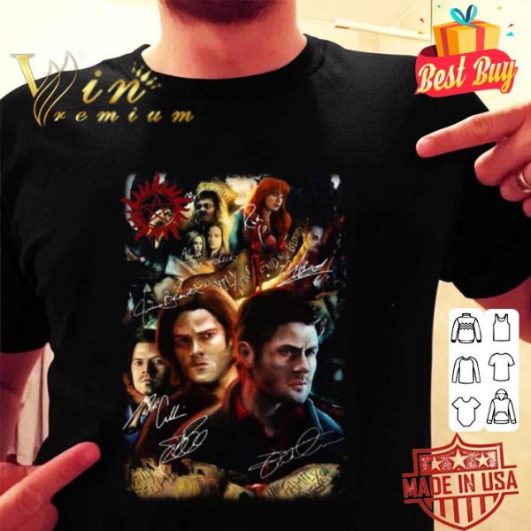 Supernatural all signature poster shirt