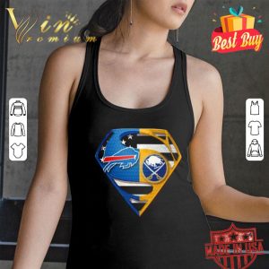 Buffalo Bills and Buffalo Sabres inside Superman logo shirt