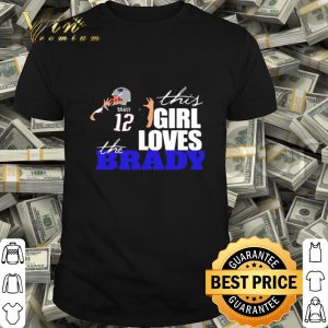 This girl loves the Tom Brady 12 shirt