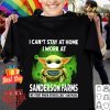 Baby Yoda I can’t stay at home I work at Sanderson Farms Coronavirus shirt