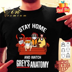 Hugsy penguin and friends stay home and watch Grey’s Anatomy shirt