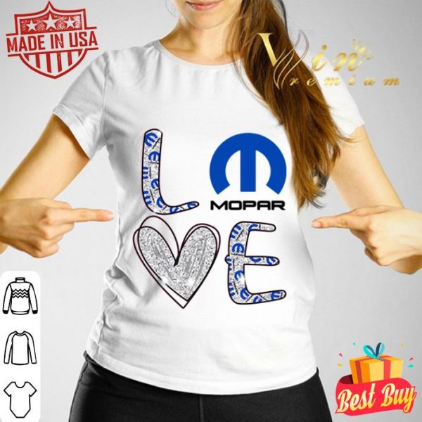 Glitter Love Mopar logo shirt