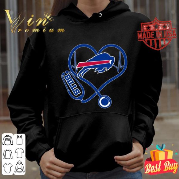 Love Stethoscopes Buffalo Bills heart shirt