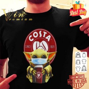 Baby Yoda mask Costa since 1971 Coronavirus shirt
