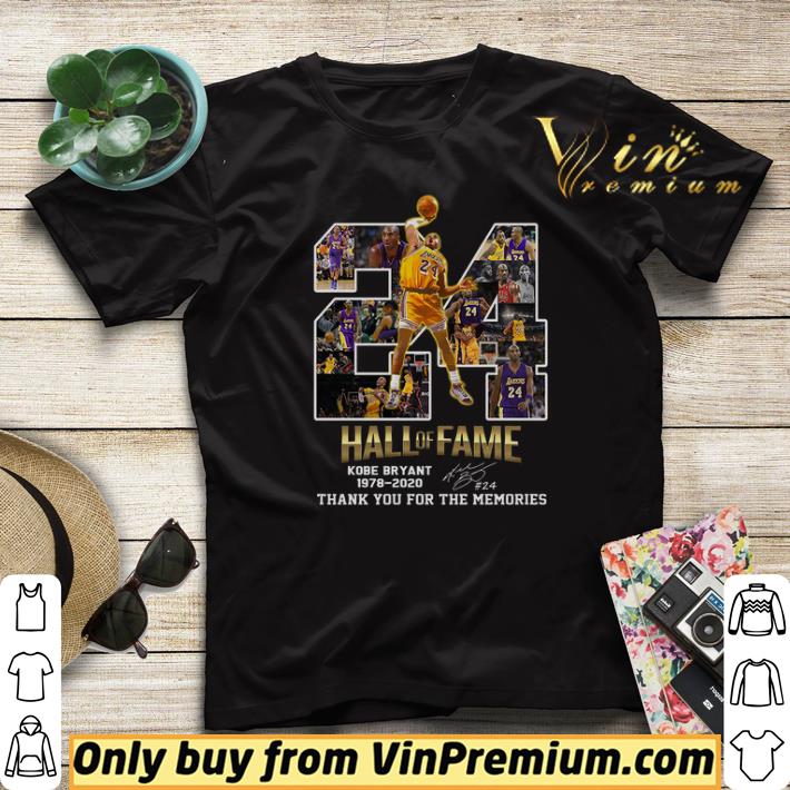24 Hall Of Fame Kobe Bryant 1978 2020 Signature Thank You For The Memories shirt sweater 4 - 24 Hall Of Fame Kobe Bryant 1978 2020 Signature Thank You For The Memories shirt sweater