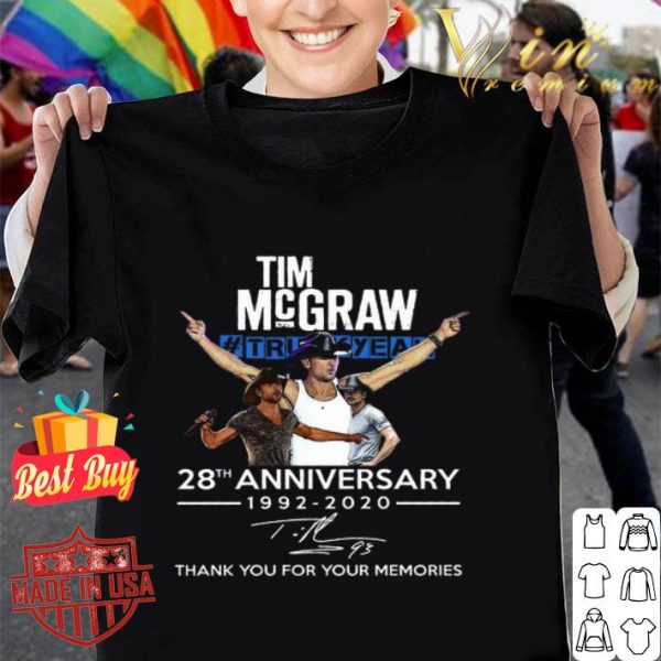 Tim McGraw Truck Yeah 28th anniversary 1992-2020 signature shirt