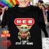 Baby Yoda mask H-E-B I can’t stay at home Covid-19 shirt