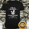 I’m nurse essential AF Coronavirus 2020 version Jack Skellington shirt