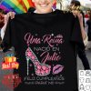 Una Reina nacio en Julio feliz cumpleanos para mii high heels shirt
