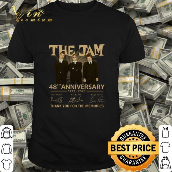 The Jam 48th anniversary 1972 2020 all signature shirt