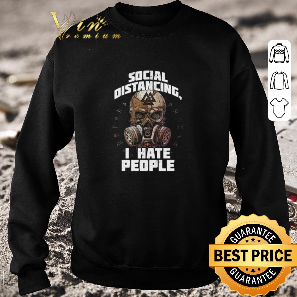 375c9bbc hot skull viking social distancing i hate people coronavirus shirt 4 - Hot Skull Viking social distancing I hate people Coronavirus shirt