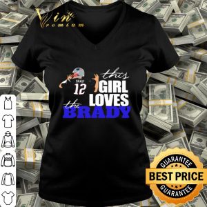 This girl loves the Tom Brady 12 shirt