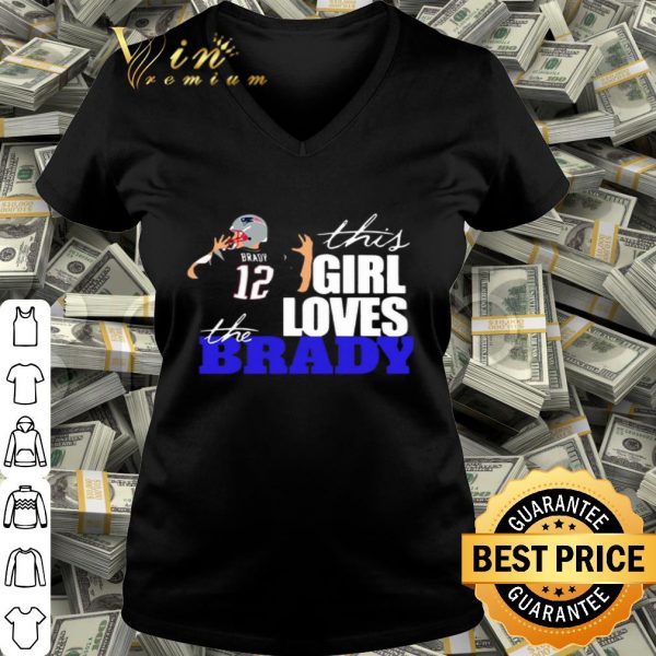This girl loves the Tom Brady 12 shirt