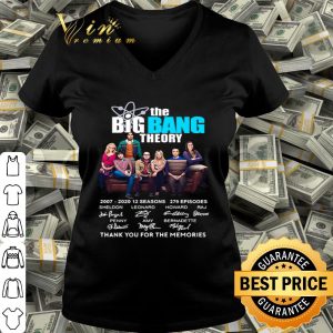 The Big Bang Theory 2007-2020 12 seasons 279 episodes signatures shirt
