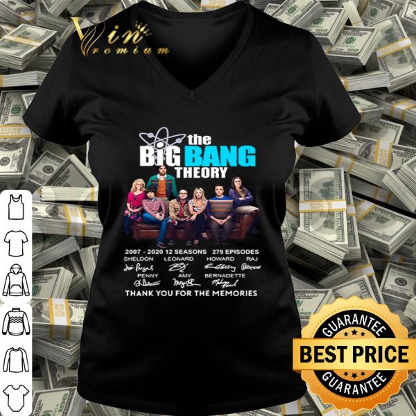 The Big Bang Theory 2007-2020 12 seasons 279 episodes signatures shirt