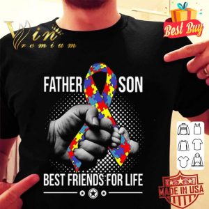 Autism father and son best friends for life shirt