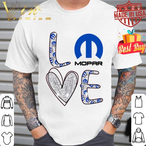 Glitter Love Mopar logo shirt