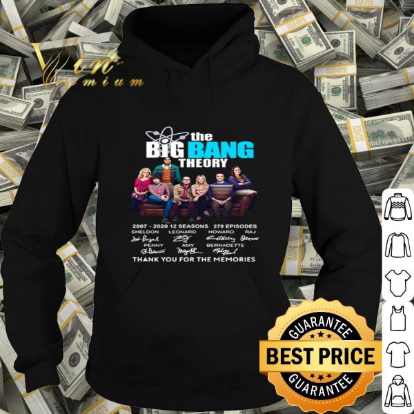 The Big Bang Theory 2007-2020 12 seasons 279 episodes signatures shirt