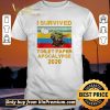 Original I Survived Toilet Paper Apocalypse 2020 Vintage Baby Yoda shirt sweater