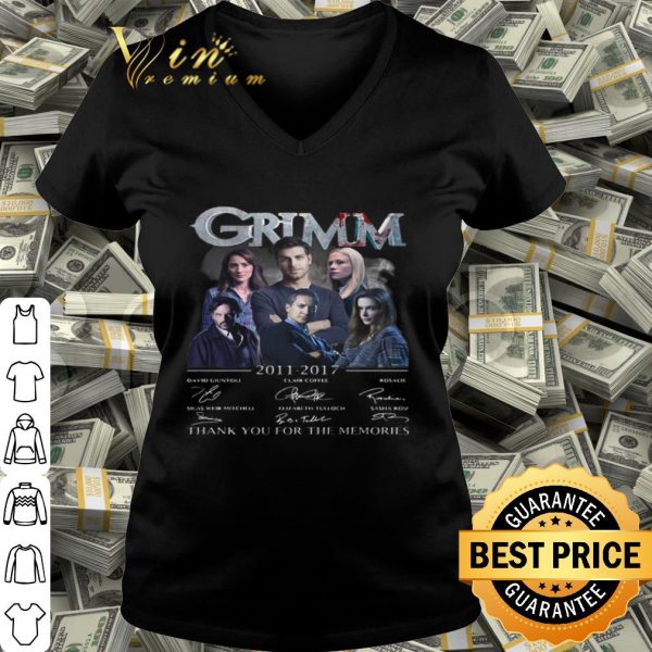 Grimm 2011-2017 all signature thank you for the memories shirt