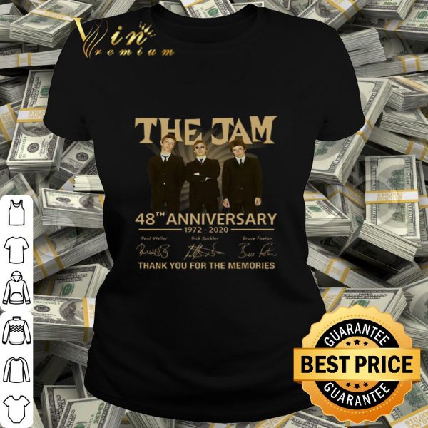 The Jam 48th anniversary 1972 2020 all signature shirt