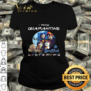 Baby Groot i think quarantine The Beatles is spelled listening Coronavirus shirt