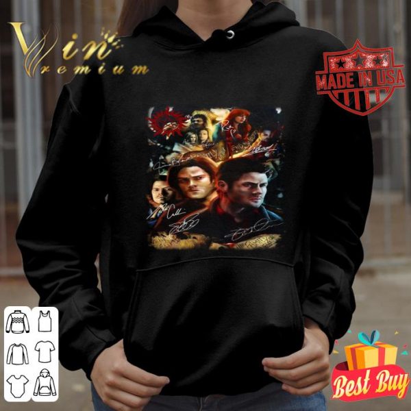 Supernatural all signature poster shirt
