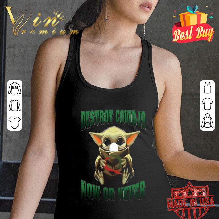 Baby Yoda mask Quiznos Destroy Covid-19 now or never shirt Baby Yoda mask Quiznos Destroy Covid-19 now or never shirt
