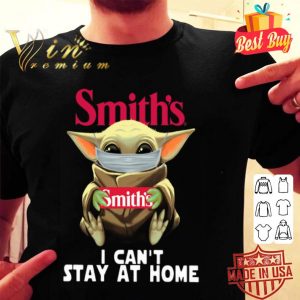Baby Yoda mask Smith's i can’t stay at home Coronavirus shirt 1 Baby Yoda mask Smith's i can’t stay at home Coronavirus shirt