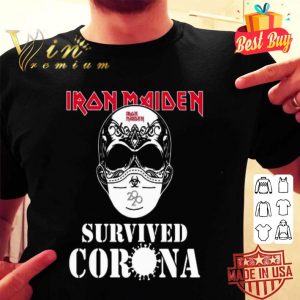 Skull Iron Maiden Mask Survived Coronavirus shirt